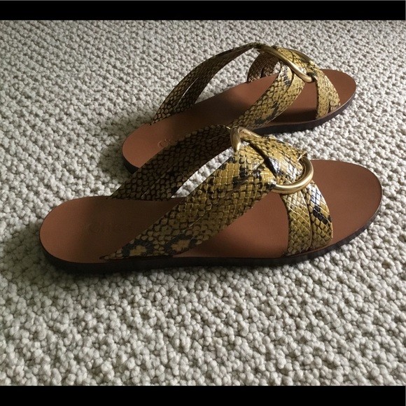 CHLOE RONY sandals in python print leather 38 IT - Picture 3 of 8